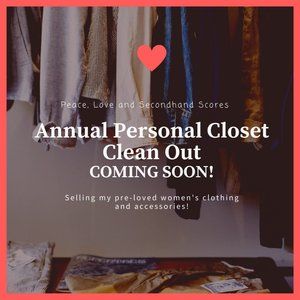 annual personal closet sale